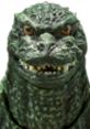 Close-up of Godzilla Jr. with fierce expression, showcasing detailed scales and iconic features of the legendary kaiju.