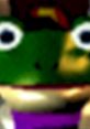 Slippy Toad from Star Fox 64, featuring his iconic green appearance and friendly expression in the game.