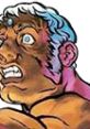 Urien from Street Fighter III: 2nd Impact displays a shocked expression, emphasizing his fierce personality.