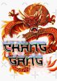 Red dragon design featuring "Chang Gang" in bold letters, symbolizing strength and unity in creative expression.