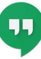 Google Hangouts logo featuring a quote bubble, symbolizing easy communication and collaboration through the platform.