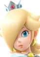 Close-up of Rosalina, the elegant princess from Mario Kart Arcade GP DX, showcasing her iconic blonde hair and crown.