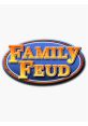 Colorful "Family Feud" logo featuring bold text in yellow and orange on a blue background, representing the iconic game show.