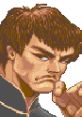 Fei Long from Super Street Fighter II, displaying determination with a fierce expression and iconic hairstyle.