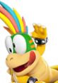 Lemmy Koopa from Super Smash Bros. Wii U, cheering with colorful hair and a playful expression.