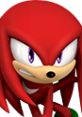 Knuckles the Echidna ready for action in Mario & Sonic at the Olympic Winter Games, showcasing his signature determined expression.