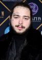 Post Malone attending a glamorous event, showcasing his unique style and distinctive facial tattoos, embodying modern music culture.