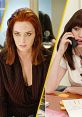 Emily Blunt and Anne Hathaway in tense scenes from "The Devil Wears Prada," showcasing fashion and workplace drama.