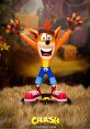 Colorful 9” Crash Bandicoot statue, showcasing the iconic character with playful expression and classic outfit. Perfect for collectors!