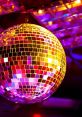 Shimmering disco ball reflecting vibrant lights, capturing the essence of a lively disco atmosphere and party vibe.