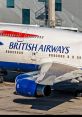 British Airways Boeing 747 Jumbo Jet showcasing its exterior features and engines at an airport terminal.