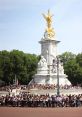 Crowds Outside Buckingham Palace, London (Mid-Distant Perspective) Crowds Outside Buckingham Palace, London (Mid-Distant