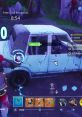 Fortnite gameplay featuring Brian the Foul Mouth Kid, showing a damaged car and player resources for rescue mission.