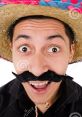 Smiling man in a sombrero and fake mustache, embodying festive Mexican culture and celebration. Fun and vibrant expression.