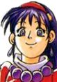 Athena Asamiya from King of Fighters 94, showcasing her signature smile and vibrant character design.