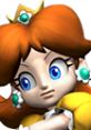 Daisy from Mario Party 5, featuring her iconic orange hair and blue eyes, ready for an adventure in the game.