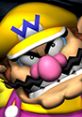 Wario from Mario Party 5 with his signature angry expression, showcasing his distinctive yellow hat and purple outfit.