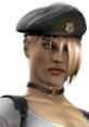 Sonya Blade from Mortal Kombat Gold in a tactical outfit, showcasing her confident expression and iconic military beret.