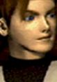 Close-up of Lion Rafale from Virtua Fighter 2, showcasing his iconic hairstyle and distinct blue eyes in classic 3D graphics.