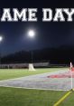 Exciting game day scene with bright stadium lights illuminating a soccer field at dusk, perfect for athletes and fans.