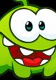 Cheerful Om Nom from Cut the Rope, featuring large eyes and a playful grin, ready for candy adventures.