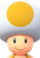 Cheerful Toad character with a large white mushroom cap and yellow spot, featured in Mario Golf 64 as a playable character.