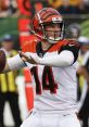 Bengals quarterback in action, focused on the game during Sunday Week 3, showcasing skill and determination on the field.