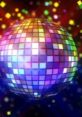 Colorful disco ball surrounded by vibrant lights, embodying the energetic spirit of the "Zoom Boom" party vibe.