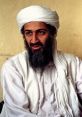 Portrait of Osama bin Laden, known for his role in global terrorism, featuring his distinctive headwear and beard.