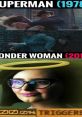 Superman vs. Wonder Woman comparison, highlighting iconic moments with bold "0 TRIGGERED!" text for a powerful effect.