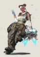 Lifeline from Apex Legends poses confidently, showcasing her tactical gear and healing drone, ready for action.