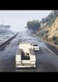 Vehicle action scene in "GTA" showing a truck, police car, and rain, ideal for "The Real Farts Fart Pack" gameplay moments.