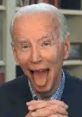 Joe Biden making a playful expression, reflecting his humorous side amidst political challenges and blunders.