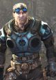 Baird from Gears of War 2, showcasing his distinctive armor and goggles in a gritty, battle-worn environment.