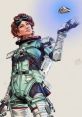 Horizon from Apex Legends, showcasing her unique tech skills and futuristic outfit while manipulating gravity.