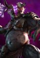 Fierce dual-headed monster from Killer Instinct, showcasing menacing features and a vivid purple background.