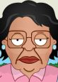 Consuela, a beloved animated character, displays her signature look with glasses and distinctive hairstyle.