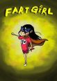 Fart Girl, a superhero with a cape, poses confidently in a colorful, humorous illustration featuring playful fart-themed elements.