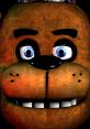 Freddy Fazbear with a textured brown face, blue eyes, and a wide smile, representing the iconic character from Five Nights at Freddy's.