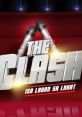 Logo of "The Clash" featuring two microphones, emphasizing a musical showdown with vibrant background lights.