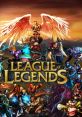 Dynamic artwork featuring iconic champions from League of Legends, showcasing vibrant abilities and epic battles.