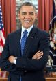 Barack Obama smiling with arms crossed, wearing a suit, in the Oval Office, showcasing leadership and confidence.