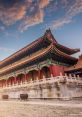 Ancient Chinese architecture showcasing vibrant colors and intricate detailing against a dramatic sky in Beijing.