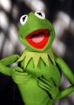 Kermit the Frog, iconic green puppet with a cheerful expression, famous for his role in The Muppets and singing "Rainbow Connection.