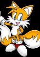 Cheerful Tails character from Sonic, showcasing his bright orange fur and two fluffy tails, ready for an adventure.