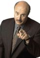 Dr. Phil wearing a suit, pointing with a serious expression, representing the "Dank Dr. Phil" meme culture.