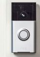 Sleek Ring Doorbell with camera, providing enhanced security and convenience for smart home entry monitoring.