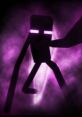 Mysterious Enderman silhouette against a purple haze, showcasing its spooky, iconic presence in the Minecraft universe.