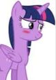 Twilight Sparkle looking flustered, channeling MLP vibes in "Dear Princess Celestia..." weird and lewd variations.