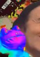 Colorful, distorted frog character juxtaposed with a smiling person's face, embodying the zany style of My YTP.